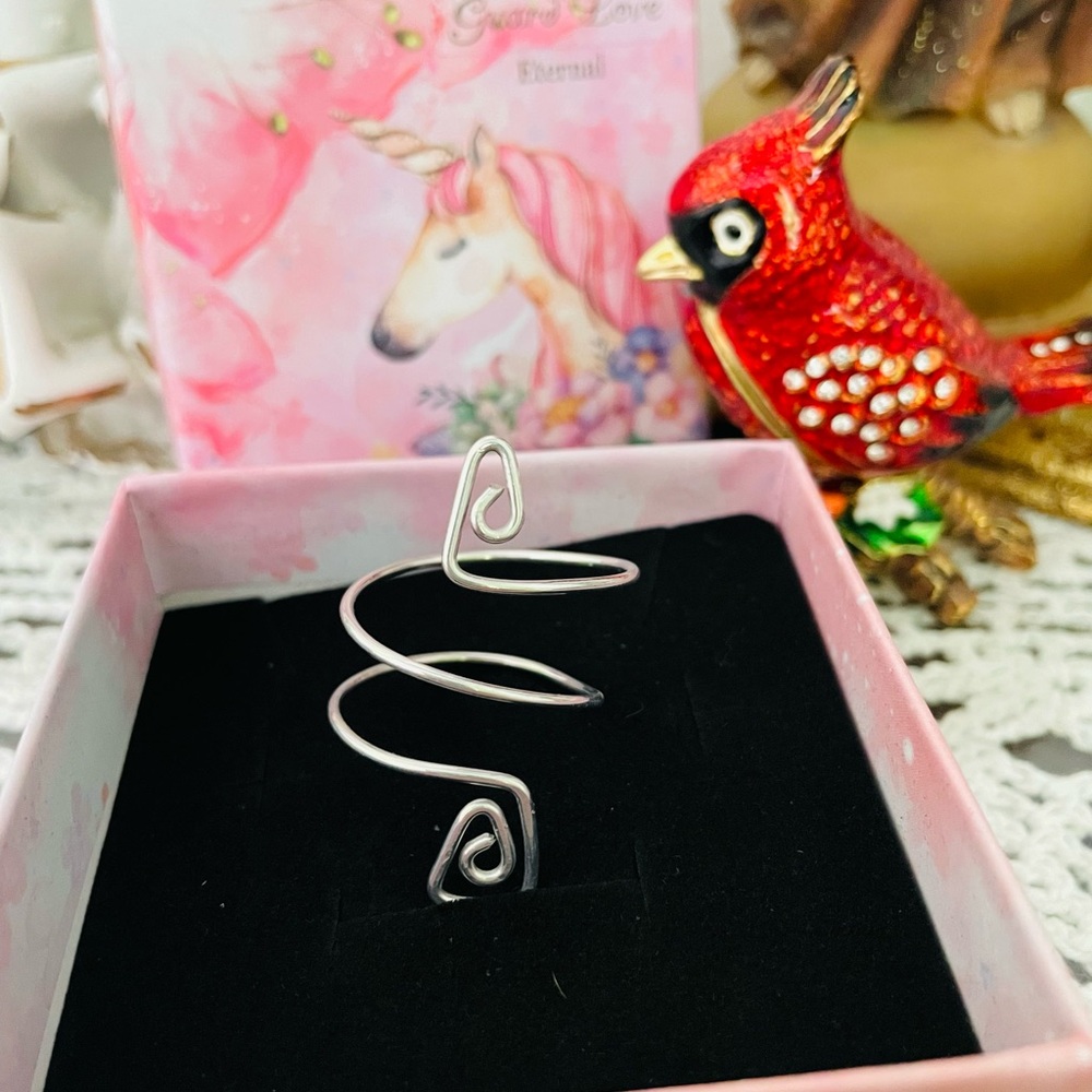 Silver Spiral Ring - Picture 3 of 8